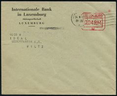 II. WELTKRIEG (1939 - 1945) : DT.BES.LUXEMBURG 1941 (24.3.) AFS Typ "Hasler" Ohne Ort.: LUXEMBURG/102 0,04 RM = Internat - Guerre Mondiale (Seconde)