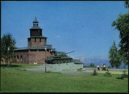 II. WELTKRIEG (1939 - 1945) : UdSSR 1974 3 Kop. BiP Komsomolzen, Schw.: Gorki Kriegsruhm-Monument, T-34-Panzer-Denkmal , - WW2