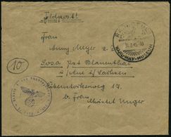 ÜBERROLLER / SPÄTE POST (Januar Bis 8.5.1945) : RADEBEUL/ KARL-MAY-MUSEUM 1945 (31.3.) HWSt + Viol. 1K-HdN: Schule I Für - WO2