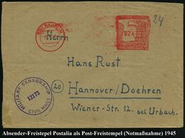 DEUTSCHLAND NACH DEM 8. MAI 1945: ALLIIERTE BESETZUNG / KONTROLLRAT : BAD NAUHEIM/ Deutsche Reichspost 1945 (17.11.) Sel - Other & Unclassified