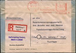 DEUTSCHLAND NACH DEM 8. MAI 1945: ALLIIERTE BESETZUNG / KONTROLLRAT : FLENSBURG/ 1/ Stadtverwaltung 1946 (6.9.) Seltener - Other & Unclassified