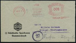 DEUTSCHLAND NACH DEM 8. MAI 1945: ALLIIERTE BESETZUNG / KONTROLLRAT : GUMMERSBACH/ Sparen/ Bring/ Gewinn/ Städt.Sparkass - Other & Unclassified