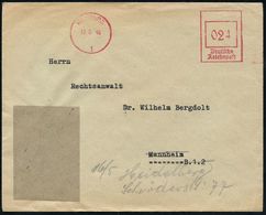 DEUTSCHLAND NACH DEM 8. MAI 1945: ALLIIERTE BESETZUNG / KONTROLLRAT : HAMBURG/ 1 1946 (13.5.) AFS Francotyp "Reichsadler - Other & Unclassified