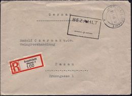 DEUTSCHLAND NACH DEM 8. MAI 1945: ALLIIERTE BESETZUNG / KONTROLLRAT : INGOLSTADT (DONAU)3/ A 1946 (9.1.) 2K-Steg + Schw. - Other & Unclassified
