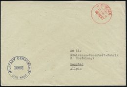 DEUTSCHLAND NACH DEM 8. MAI 1945: ALLIIERTE BESETZUNG / KONTROLLRAT : MÜNCHEN/ 50/ BEZAHLT 1946 (21.1.) Aptierter PFS =  - Other & Unclassified