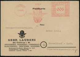 DEUTSCHLAND NACH DEM 8. MAI 1945: ALLIIERTE BESETZUNG / KONTROLLRAT : OCHTRUP/  G L 1945/48 AFS Francotyp "Mäanderrechte - Other & Unclassified