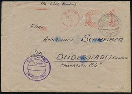 WESTZONEN / BIZONE / TRIZONE (BIS 1949) : BONN/ 1/ GEBÜHR/ BEZAHLT 1948 (20.3.) PFS Ohne Wertziffer + Viol. 2K-HdN: C. I - Other & Unclassified