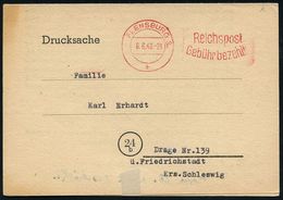 WESTZONEN / BIZONE / TRIZONE (BIS 1949) : FLENSBURG 3/ Reichspost/ Gebühr Bezahlt 1948 (8.6.) Seltener PFS Auf Interess. - Autres & Non Classés