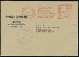 WESTZONEN / BIZONE / TRIZONE (BIS 1949) : (16) FRANKFURT (MAIN) 16/ Deutsche/ Reichsbahn/ Reichsbahndirektion.. 1947 (7. - Sonstige & Ohne Zuordnung