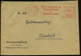 WESTZONEN / BIZONE / TRIZONE (BIS 1949) : HILDESHEIM 1/ Kreisverwaltung/ Marienburg.. 1947 (21.3.) Aptierter AFS = NS-Ad - Other & Unclassified