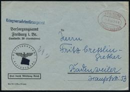 FRANZÖSISCHE BESATZUNGSZONE : FREIBURG/ (BREISGAU)/ Gebühr Bezahlt 1946 (14.8.) Doppel-Oval-PFS + Bl. 1L: Kriegsversehrt - Other & Unclassified