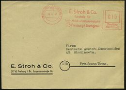 FRANZÖSISCHE BESATZUNGSZONE : (17a) FREIBURG (BREISGAU)/ E.Stroh & Co./ Rohstoffe Für/ Textil-,Metall-u.Papierindustrie. - Other & Unclassified