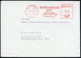 B.R.D.-BUNDESPRÄSIDENTEN & BUNDESKANZLER : (22c) BONN 1/ BUNDESKANZLER-/ AMT/ Koblenzerstr.100/ Museum Koenig 1952 (22.1 - Andere & Zonder Classificatie