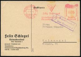 SOWJETISCHE BESATZUNGSZONE (1945-49) : KLEINOLBERSDORF/ über/ CHEMNITZ 4/ Felix Schlegel.. 1945 (7.11.) AFS Francotyp "R - Other & Unclassified