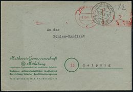 SOWJETISCHE BESATZUNGSZONE (1945-49) : MÜHLBERG/ A/ über/ ARNSTADT 1945 (12.10.) 2K-Steg = PSt.I + Hs. Barfreimachung "1 - Autres & Non Classés