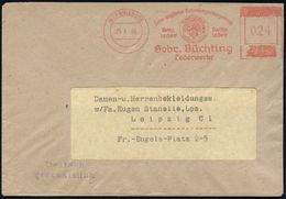 SOWJETISCHE BESATZUNGSZONE (1945-49) : WERNIGERODE/ ..Gebr.Büchting/ Lederwerke 1946 (25.4.) Individuell Aptierter AFS F - Andere & Zonder Classificatie