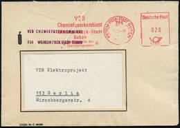 GESCHICHTE DER D.D.R. (1949 - 1990) : 756 WILHELM-PIECK-STADT GUBEN/ VEB/ Chemiefaserkombinat.. 1965 (30.11.) AFS Postal - Other & Unclassified