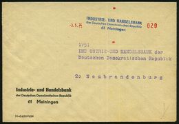 GESCHICHTE DER D.D.R. (1949 - 1990) : 61 Meiningen 1974 (3.5.) Total Aptierter AFS Postalia Ohne Ortsstempel, Wertrahmen - Autres & Non Classés