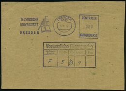 Z.K.D. / ZENTRALER KURIERDIENST DER D.D.R. (1956-90) : 8027 DRESDEN/ TECHNISCHE/ UNIVERSITÄT../ ZKD 1973 (5.1.) L I L A  - Sonstige & Ohne Zuordnung