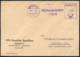 Z.K.D. / ZENTRALER KURIERDIENST DER D.D.R. (1956-90) : LEIPZIG C 1/ VEB Deutsche Spedition.. 1960 (2.6.) L I L A  AFS In - Altri & Non Classificati