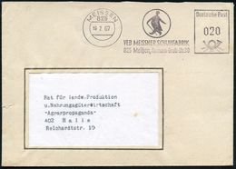 Z.K.D. / ZENTRALER KURIERDIENST DER D.D.R. (1956-90) : 825 MEISSEN/ VEB MEISSNER SCHUFABRIK.. 1967 (16.2.) L I L A  AFS  - Andere & Zonder Classificatie