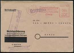 KALTER KRIEG (OST-WEST-KONFLIKT) 1945-90 : (10b) GREIZ 1/ Sozialversicherung../ Greiz 1951 (24.12.) AFS + Seltener, Amtl - Other & Unclassified