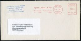 WIEDERVEREINIGTES DEUTSCHLAND : 03149 FORST/ BARSC/ B66 8046/ Spree-Neiße-Kreis.. 1995 (24.5.) AFS Postalia Mit Deutsch- - Andere & Zonder Classificatie