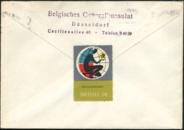 DIPLOMATENPOST / BOTSCHAFTEN / BILATERALE BEZIEHUNGEN : Düsseldorf 1955 (6.12.) Dienst-Bf.: CONSULAT GENERAL DE BELGIQUE - Sonstige & Ohne Zuordnung