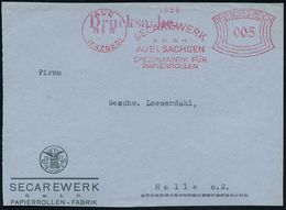 PAPIER / PAPIERVERARBEITUNG / ZELLSTOFF : AUE/ (ERZGEB)/ SECAREWERK/ GMBH/ ..SPEZIALFABRIK FÜR/ PAPIERROLLEN 1930 (29.9. - Zonder Classificatie