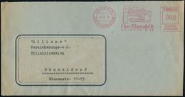 PAPIER / PAPIERVERARBEITUNG / ZELLSTOFF : LEIPZIG O29/ REICHSMESSESTADT/ Chn.Mansfeld 1939 (26.8.) AFS = Schneidemaschin - Unclassified