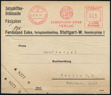 VERLAG / HERAUSGEBER / EDITIONEN : STUTTGART/ 2/ SDA/ FERDINAND ENKE/ VERLAG 1941 (7.6.) AFS 015 Pf. = Flügelhelm, Anker - Non Classés