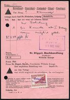 BIBLIOTHEK : Leipzig 1938 (19.3.) Gebührenmarke 10 Pf. "Deutsche Bücherei Leipzig Auskunftsgebühr" (Abb.: Deutsche Büche - Non Classés