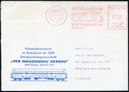 EISENBAHN-INDUSTRIE / LOK- & WAGGON-HERSTELLER : 4500 DESSAU/ Kühlwoggons/ Aus Der DDR/ VEB Waggonbau/ Dessau 1982 (28.1 - Treni