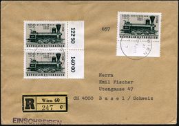 EISENBAHN-JUBILÄEN & SONDERFAHRTEN : ÖSTERREICH 1967 (Okt.) 3,50 S. "100 Jahre Brennerbahn", Reine MeF: Randpaar + Unter - Eisenbahnen