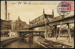 UNTERGRUNDBAHN /U-BAHN : Berlin-Kreuzberg 1908/25 U-Bahn Landwehrkanal/Anhalter Bhf., 12 Verschiedene S/w.-Foto-Ak. , Te - Treinen