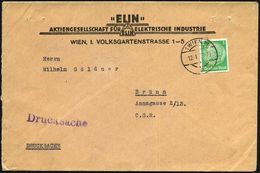 ELEKTRIZITÄT / ELEKTROTECHNIK / ANWENDUNG : 1 WIEN 21/ A 1939 (12.1.) Ehem. österr. 1K-Brücke Auf EF 5 Pf. Hindenbg. Mit - Elektriciteit