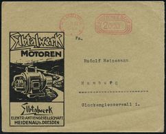 ELEKTRISCHE APPARATE & MASCHINEN : HAMBURG/ *1*/ DEUTSCHES REICH 1923 (19.11.) PFS "Achteck" 2000 (= Milliarden!) Auf Re - Electricity