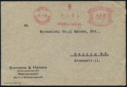 SIEMENS & HALSKE / SIEMENS-SCHUCKERT / SIEMENS-TÖCHTER : BERLIN-/ SIEMENSSTADT/ WERNERWERK 1926 (28.4.) AFS = Monogr.-Lo - Electricity