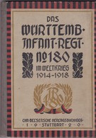 Das Württembergische Infanterie Regiment Nr 180 Im Weltkrieg 1914 1918 - Tedesco