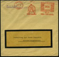 F A H R R A D  / INDUSTRIE & ZUBEHÖR : BARCHFELD/ (WERRA)/ Kauft/ Pallas-Fahrradteile.. 1939 (9.8.) AFS = Athlet Mit Fah - Autres (Terre)