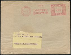 F A H R R A D  / INDUSTRIE & ZUBEHÖR : DEUTSCH-WARTENBERG/ (BZ.LIEGNITZ)/ Edelweiss-/ Decker 1932 (15.12.) Dekorativer A - Autres (Terre)