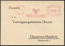 FILM / FILMVERLEIH / FILMTITEL / KINO : HANNOVER-/ HAINHOLZ/ DÖRING-FILM-WERKE 1929 (3.9.) AFS 008 Pf. (Firmen-Logo) Ant - Cinéma