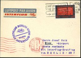 DEUTSCHE ERST- & SONDERFLÜGE (OHNE DLH) : NIEDERLANDE 1966 (5.6.) DDR-Mitläufer-Erstflug: (Nijmegen) - Ost-Berlin - Kiew - Andere (Lucht)