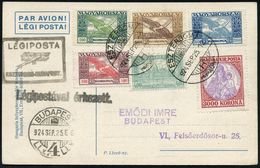 ERSTFLÜGE EUROPA (OHNE DEUTSCHLAND) : UNGARN 1924 (23.9.) Erst-Rückflug Esztergom - Budapest (AS) Flp.-Frankatur Ikarus- - Andere (Lucht)