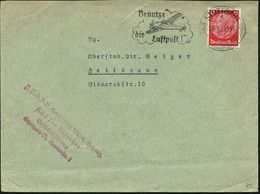 LUFTPOSTWERBESTEMPEL : STUTTGART/ 1/ D/ SDA/ Benutze/ Die/ Luftpost! 1939 (28.1.) Seltener MWSt, Sonderform ,  K E I N   - Autres (Air)