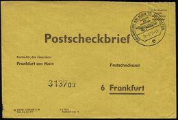 FLUGHAFEN / FLUGHAFEN-POSTÄMTER : 6 FRANKFURT AM MAIN 75 FLUGHAFEN/ Verbindet/ Alle/ Kontinente 1972 (20.3.) HWSt = Jumb - Andere (Lucht)