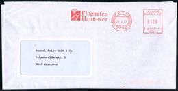 FLUGHAFEN / FLUGHAFEN-POSTÄMTER : 3000 #bzw.# 30669 HANNOVER 42-FLUGHAFEN/ B66 0324/ Flughafen/ Hannover 1993 (26.2./29. - Andere (Lucht)