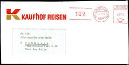 FLUGHAFEN / FLUGHAFEN-POSTÄMTER : 5050 PORZ-FLUGHAFEN KÖLN-BONN/  10 2 1971 (4.2.) Probe-AFS "Postalia" Mit Nummern-Klis - Andere (Lucht)