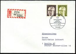 FLUGHAFEN / FLUGHAFEN-POSTÄMTER : 7023 STUTTGART FLUGHAFEN/ Lufthansa-Erstflug/ LH819/ ..Stgt.-Bremen 1973 (1.4.) SSt +  - Andere (Lucht)