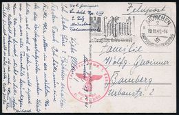 LUFTWAFFE 1939-45 / LUFTFELDPOST II.WK : MÜNCHEN/ 2/ A/ HDB/ Hilf Mit!/ Im Deutschen Roten Kreuz! 1941 (19.11.) MWSt (RK - Vliegtuigen